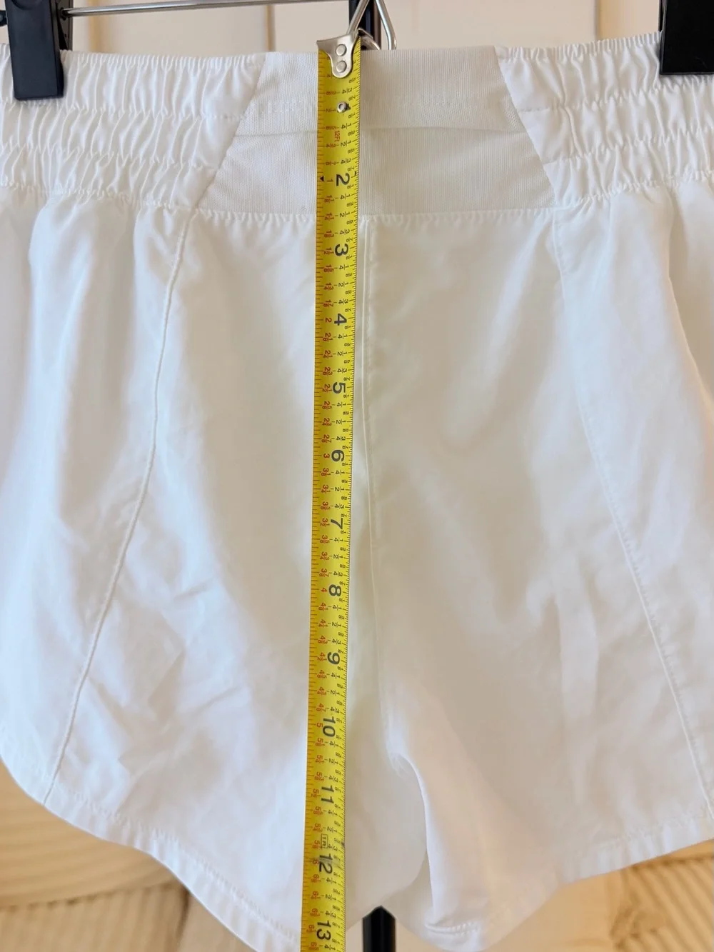 Nike Dri-FIT Women’s Running Shorts White Oversized Swoosh – Size XS